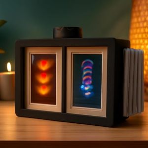 12-Slot Rotating Photo Flipper Frame2